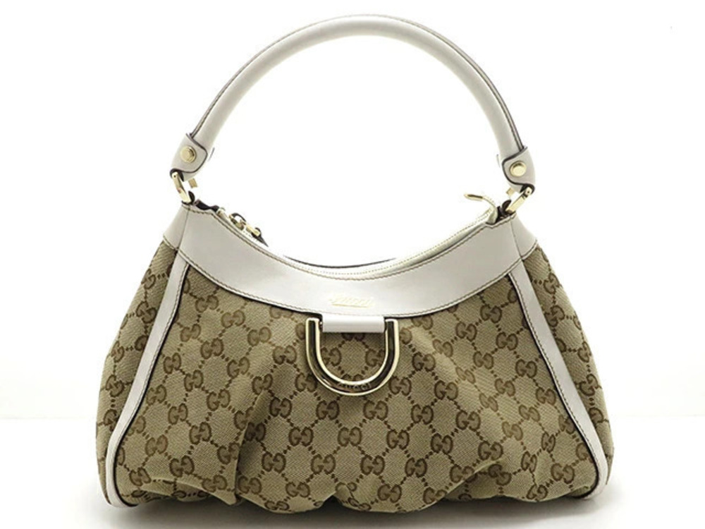 Gucci bag handbag GG canvas calfskin